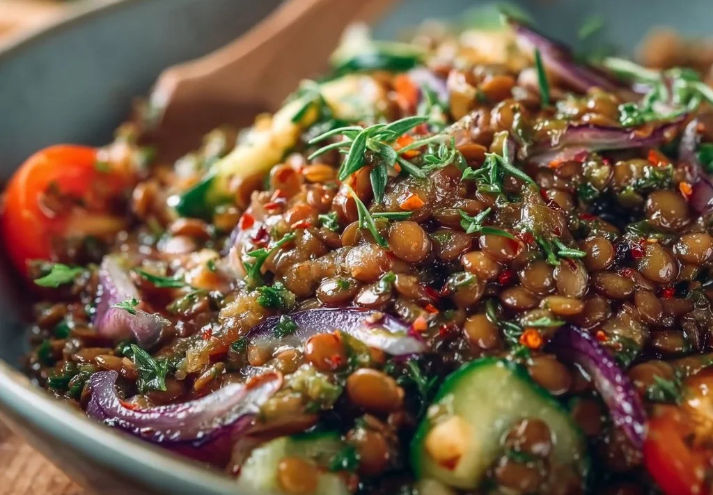 Salade de lentilles froides express et facile