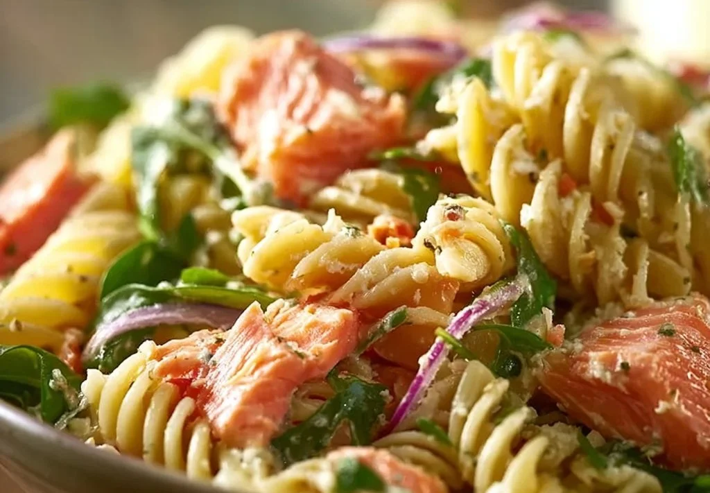 Salade de pâtes au saumon