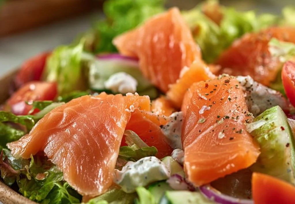 Salade de Saumon Fumé à l'Aneth et Citron